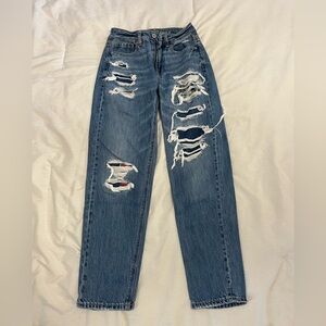 American Eagle Mom Straight Jean size 00